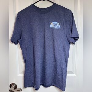 NEW Croft & Barrow Unisex Heather Blue Graphic Tee